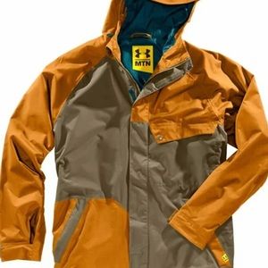 NWT Under Armour Mountain Unchained Snowboard Ski Jacket Barley / Grey - XS
